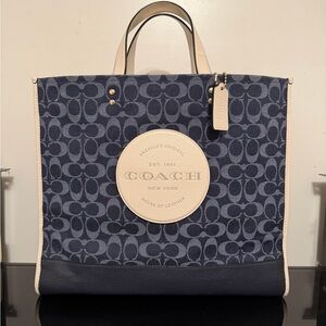 Coach Denim Tote Bag